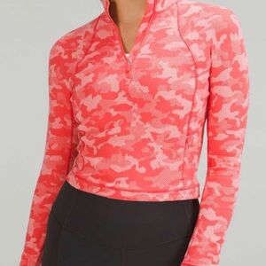 Lululemon Its Rulu Run Cropped Half Zip|Size 6